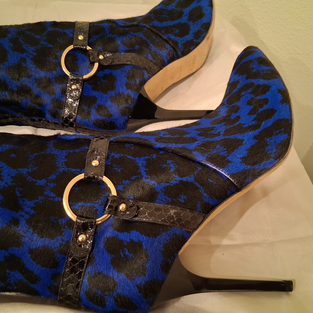 Zanotti Calf Hair PONY BOOT LIKE NEW RUNWAY 2013